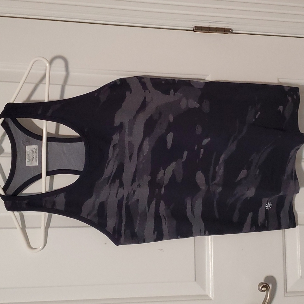 Athleta Navy Camo Speedlight Tank